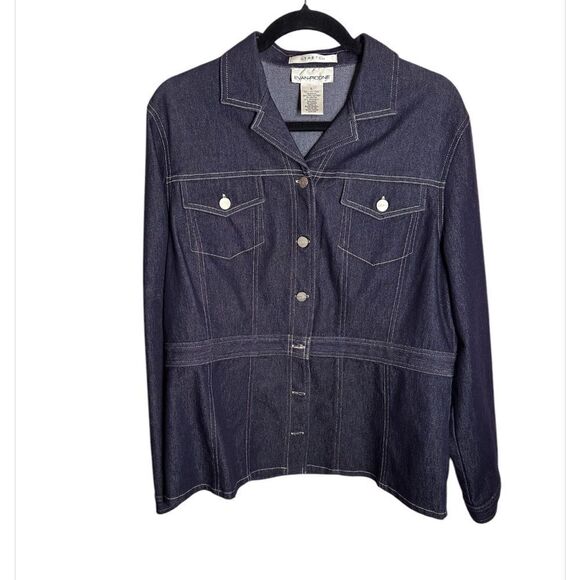 Vintage Evan-Picone Mod Denim
Jacket, Button Up Size Large - Picture 1 of 4